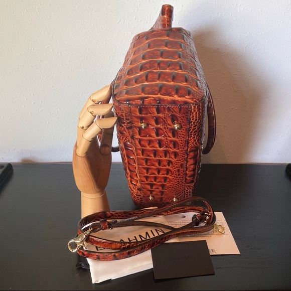 NEW! Brahmin Mini Camila In Pecan Color - Picture 6 of 14